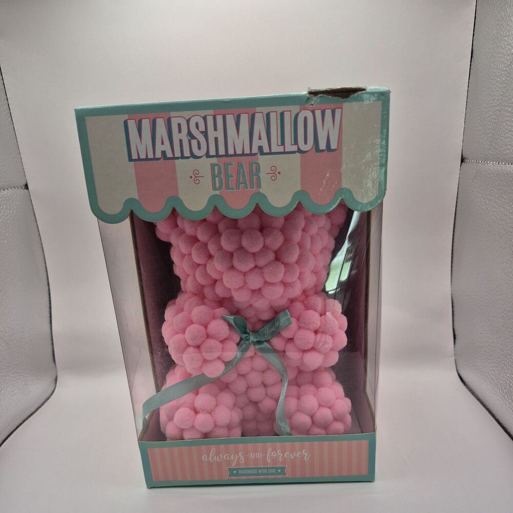 Marshmallow Bear (Non Edible) Always & Forever Handmade With Love Pink.